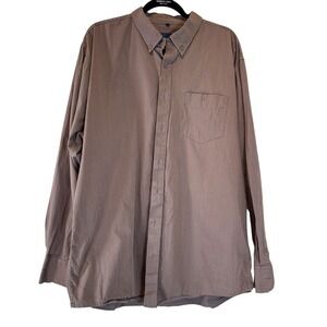 Resistol Brown Western Button Down‎ Shirt Men's XL Country Rodeo Cowboy Work